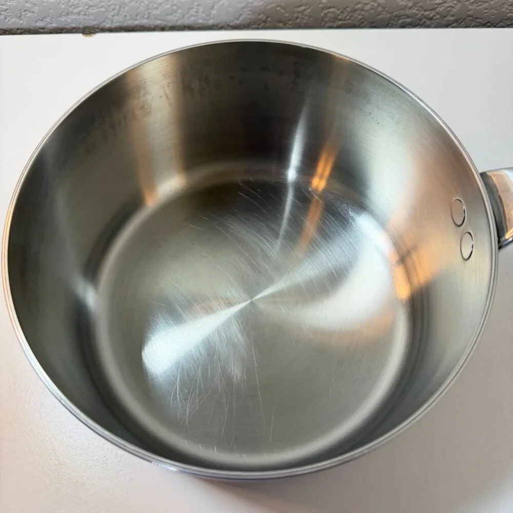 Crate & Barrel EvenCook Core 3.5 Qt. Stainless Steel Saucepan - NO Lid